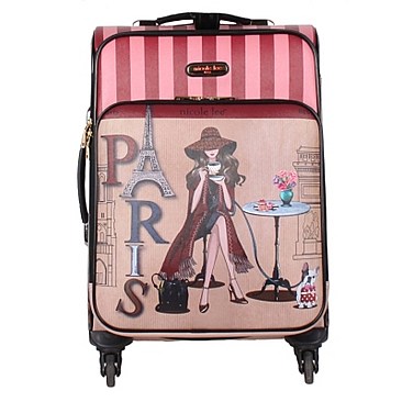 Posh Nicole Lee Cleo 20" Expandable 4 Spinner Wheels Rolling Luggage JPWA0013