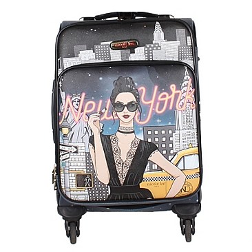 Stylish Nicole Lee Cleo 20" Expandable 4-Wheels Rolling Luggage JPWA0014