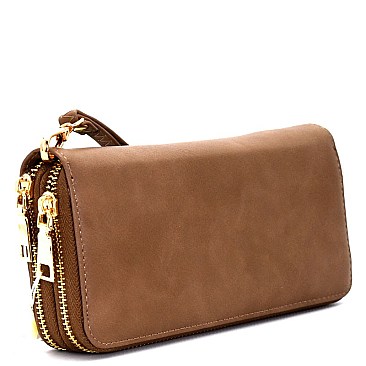 WF0339-LP Double Zip-Around Wallet