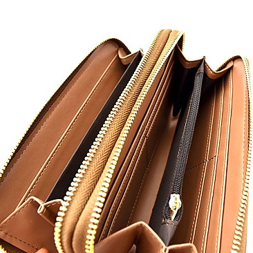 WF0339-LP Double Zip-Around Wallet