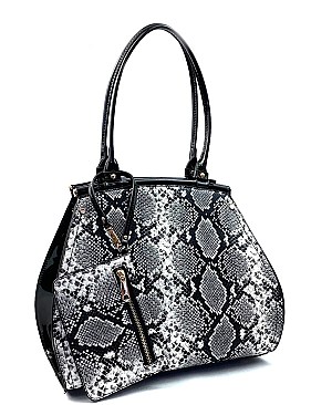 Snake Print Satchel Handbags 2 in 1 set