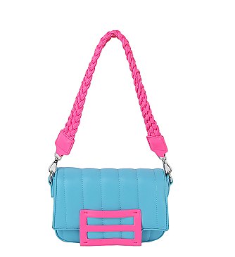 Candy Colorblock Flap Crossbody Bag