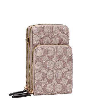 Triple-Compartment Cellphone Wallet Messenger Bag