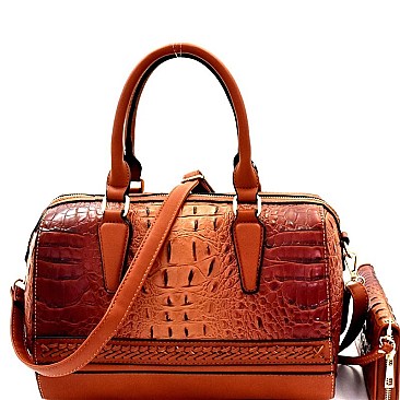 Boutique Croco Boston Satchel Wallet SET MH-CY7190W
