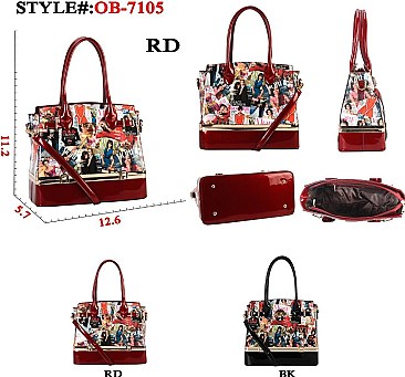 Obama Tote Boxy Shape Padlock Handbags - High Quality
