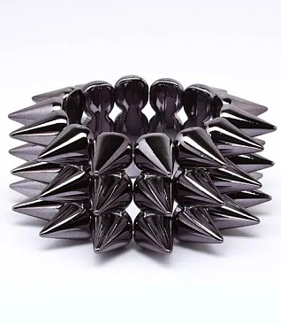 Bracelet Spike Rivet Cone Elastic Cuff