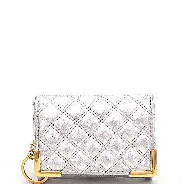 QUILTED CREDIT CARD CASE WALLET