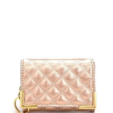 QUILTED CREDIT CARD CASE WALLET