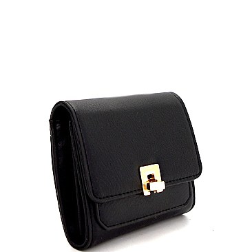 WLT49094-LP Myztique Turn-Lock Credit Card Case Wallet