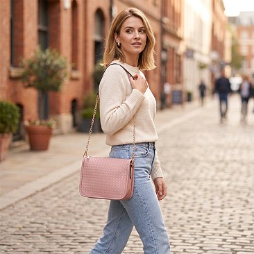 Woven Shoulder Bag boutique quality