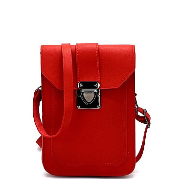 WP10848 Push-Lock Accent Cellphone Holder Small Crossbody