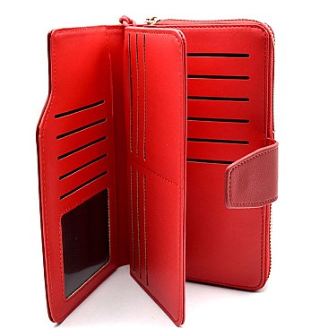 WP1148-LP Multi Compartment 21 Card Slot Wristlet Wallet