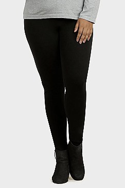 PACK OF 6 PIECES LADIES COTTON LEGGINGS PLUS SIZE MUWP4000X