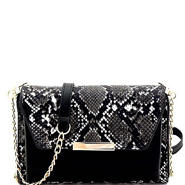 VERSATILE SNAKE PRINT CROSS BODY WALLET & CELLPHONE HOLDER