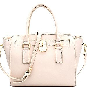 Padlock Accent Structured 2Way Bag