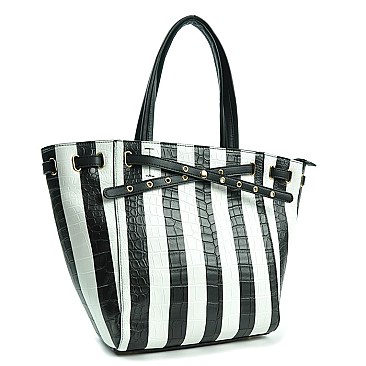 Large Size Stripe Tote Bag