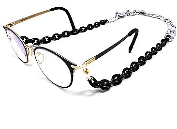 FASHION THICK ACETATE CHAIN GLASSES CHAIN