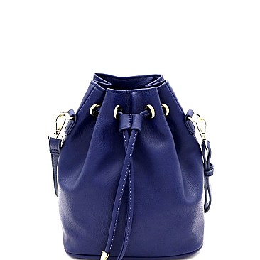 TWO WAY DRAWSTRING BUCKET SATCHEL SHOULDER BAG