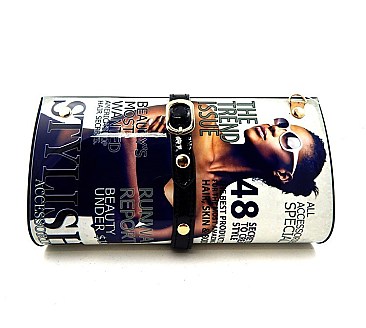 Hard Case Petit Size Magazine Clutch Stylish Model