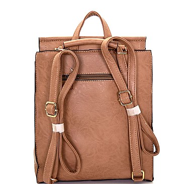 XB2083-LP Laser-Cut Fashion Flap Backpack