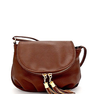 XB3002-LP Tassel Accent Bohemian Flap Cross Body