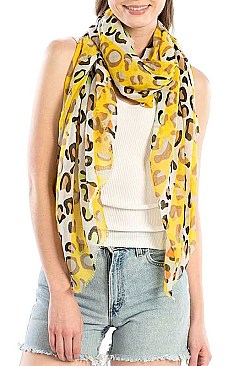 PRINTED CHEETAH SCARF