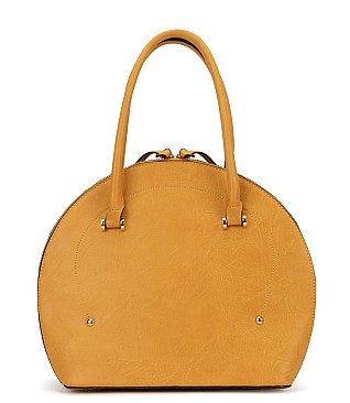 Round Shape Triple Compartment Satchel Bag