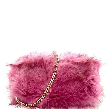 Unique Versatile Faux-Fur Arm Warmer Clutch YH0002-LP