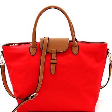 Fashionable Two-Tone Nylon 2-Way Large Tote MH-YL19212