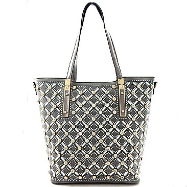 HIGH QUALITY RHINESTONE LARGE TOTE