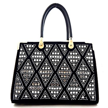 BOUTIQUE QUALITY Rhinestone Stud Hotfix TOTE