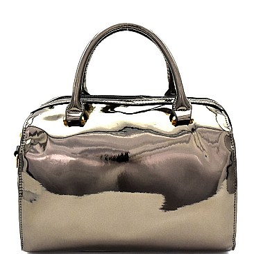 YM1152-LP Metallic 2 Way Boston Satchel