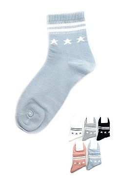 Pack of (12 pieces) Assorted Ankle Socks Set LAZ70871