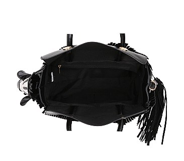 Zebra Pattern Style Satchel Handbags