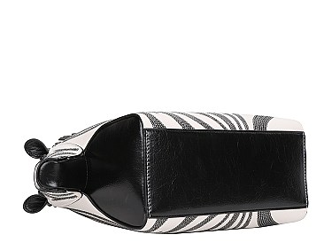 Zebra Pattern Style Satchel Handbags