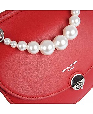 DAVID JONES crossbody bag with Pearl Handle