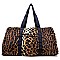 Leopard Print Luggage Duffle Bag