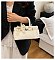 Small Size Bo-Tie Fashion Solid Color Satchel / Cross-Body