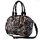 TOP QUALITY EMBOSSED SNAKE PRINT SATCHEL