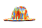 Graffiti Abstract Design Fedora Hat