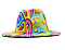 Graffiti Abstract Design Fedora Hat