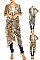 Pack of 12 Pieces Stylish Animal Print Sheer Kimono LAHN001