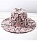 TRENDY SNAKE PRINT FEDORA HAT