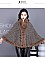 ADORABLE MONOCHROMATIC SOFT FAUX FUR PONCHO