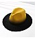 FASHIONABLE TWO TONE FEDORA HAT