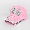 Rhinestone Crystal Crown Denim Cap