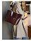 Genuine Leather Smooth Tote Bag