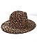 QUALITY LEOPARD PRINT FEDORA HAT