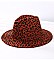 QUALITY LEOPARD PRINT FEDORA HAT