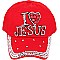 "I Love Jesus" Crystal Stone Cap